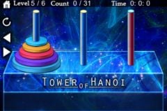 free iPhone app Tower of Hanoi Puzzle