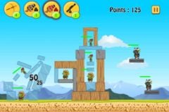 free iPhone app Troll Blaster - Physics Strategy and Puzzle Game