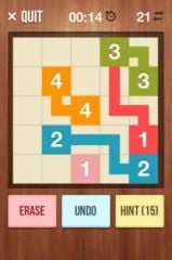 free iPhone app NumberLink - Sudoku style game