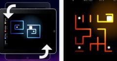 free iPhone app Neon Zone - a tilt and turn puzzle