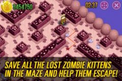 free iPhone app Meow Maze Zombie Cats Game