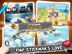 free iPhone app Stickman World Trip