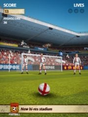 free iPhone app Flick Kick Football