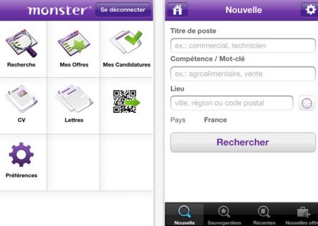 Trouver un meilleur travail grace a l\'application mobile de Monster, c\'est possible...