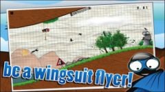 free iPhone app Wingsuit Stickman