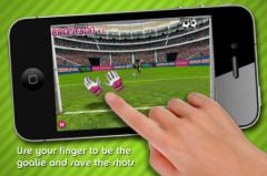 free iPhone app Flick Football Super Save
