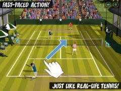 free iPhone app Flick Tennis: College Wars HD