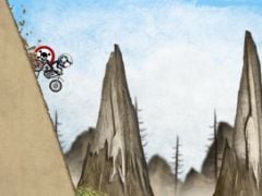 free iPhone app Stickman Downhill - Motocross