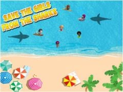 free iPhone app Beach Party Shark Attack HD