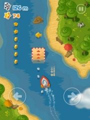 free iPhone app Little Boat River Rush