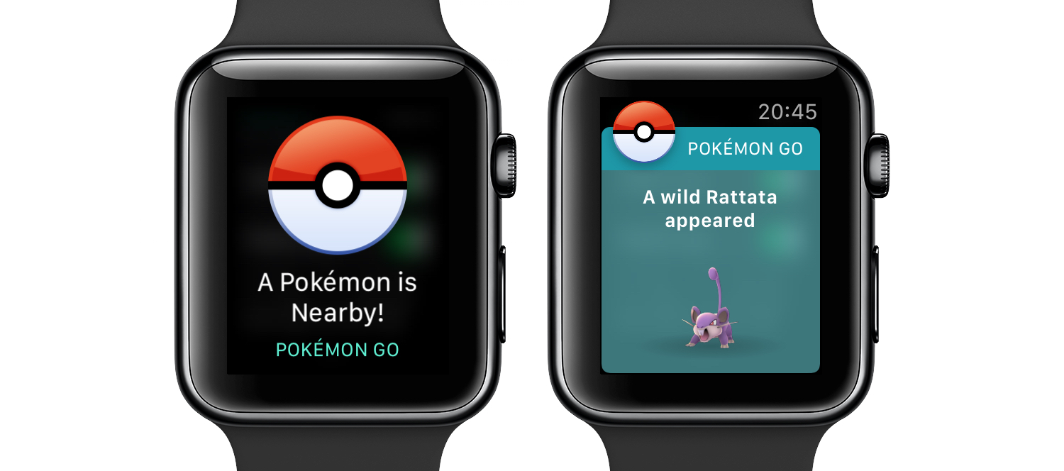 Pokémon GO est disponible pour l'Apple Watch, comme promis