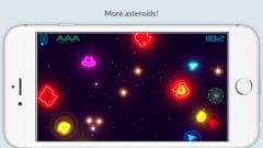 free iPhone app Glow Asteroids Shooter