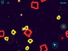 free iPhone app Glow Asteroids Shooter