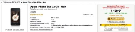 iPhone 3GS Fnac, août 2009 iPhone 3GS Fnac