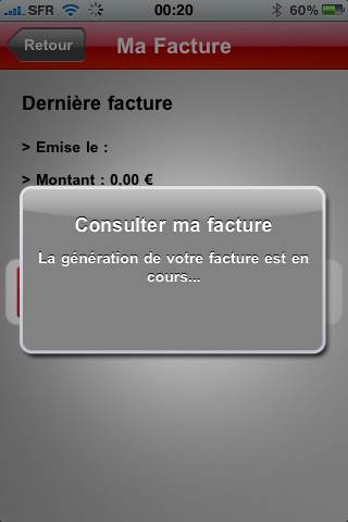 SFR sort sa nouvelle application : SFR MON COMPTE - iPhone 4S ...