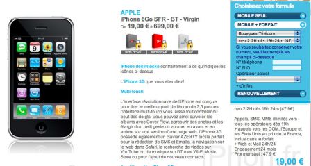 iPhone à 19€