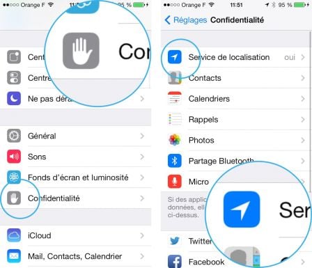 comment trouver ios 7