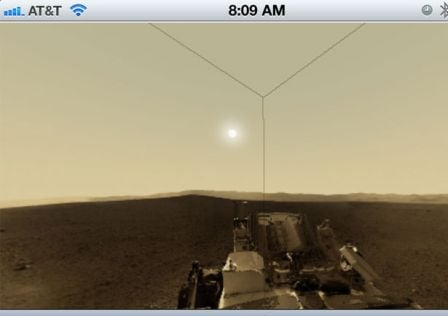 vue à 360° de Mars sur votre iDevice