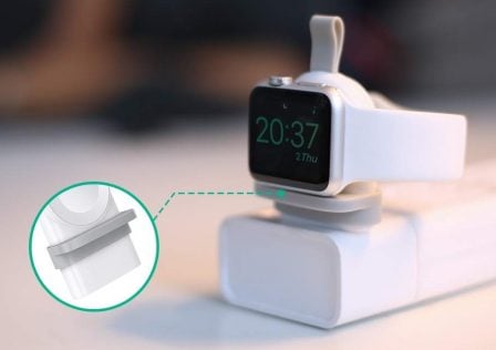 950mAh Chargeur sans Fil pour Apple Watch, Batterie de Voyage Mini