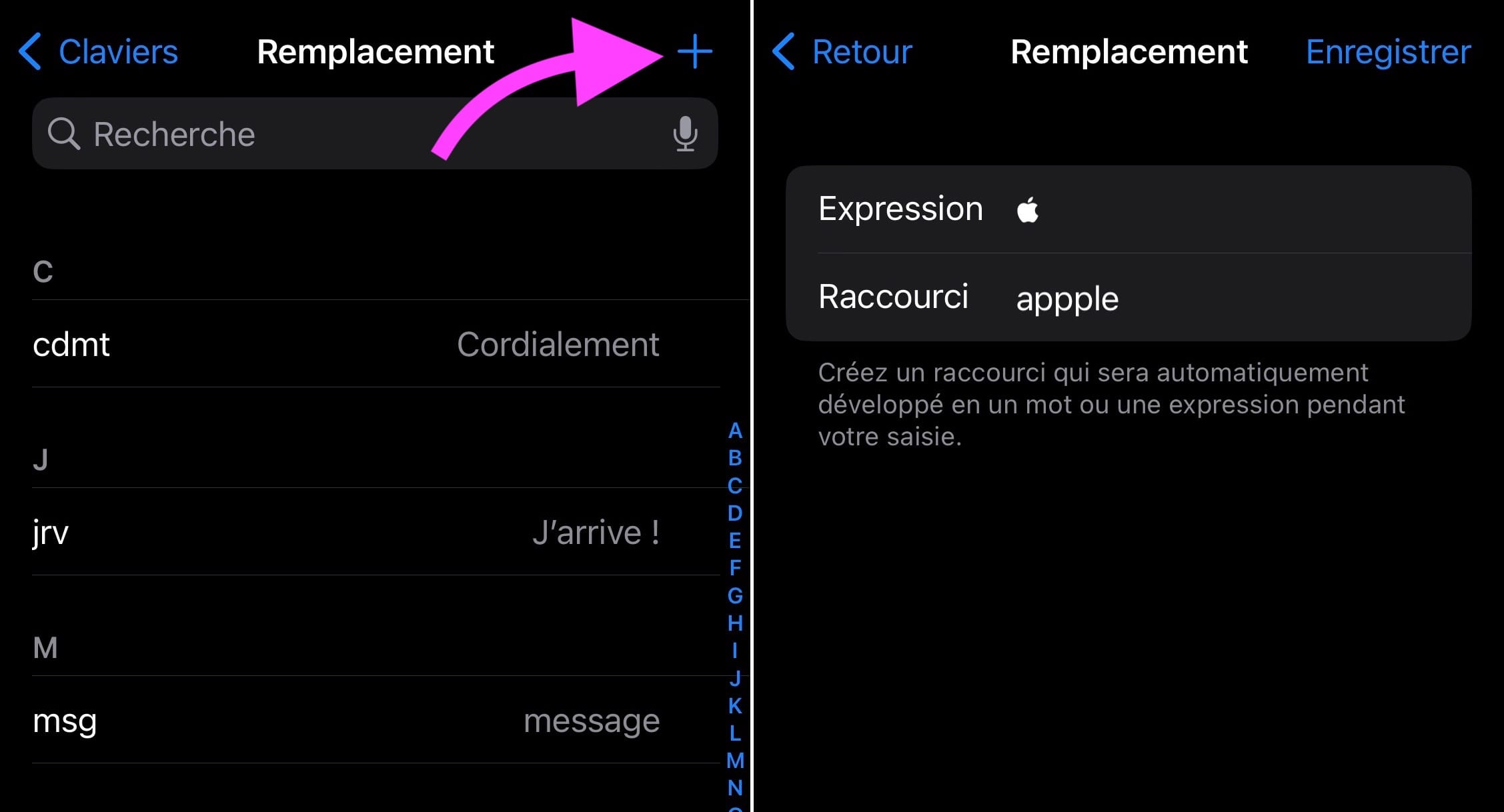 Remplacement logo  clavier iOS