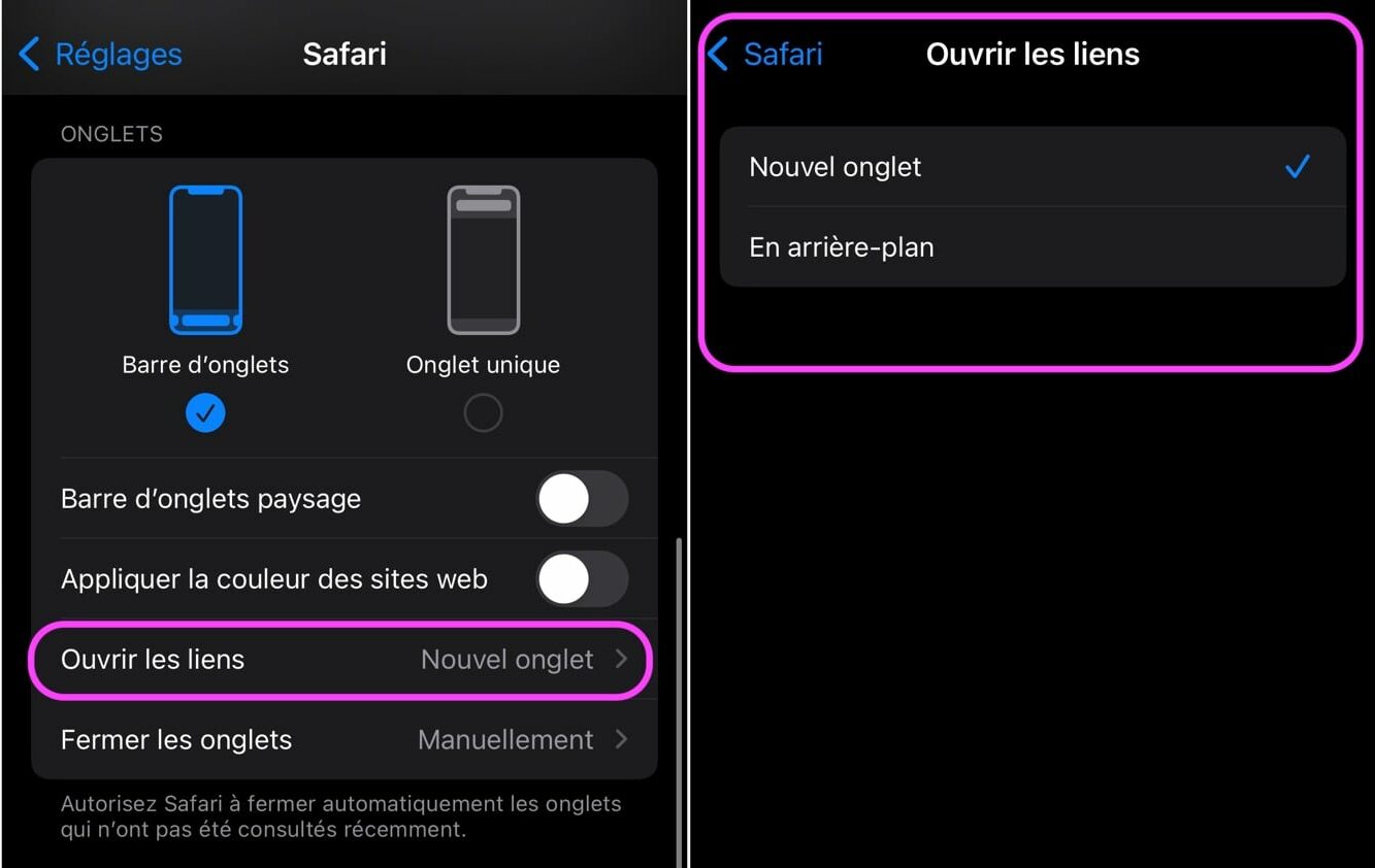 Astuce Safari astuce nouvel onglet