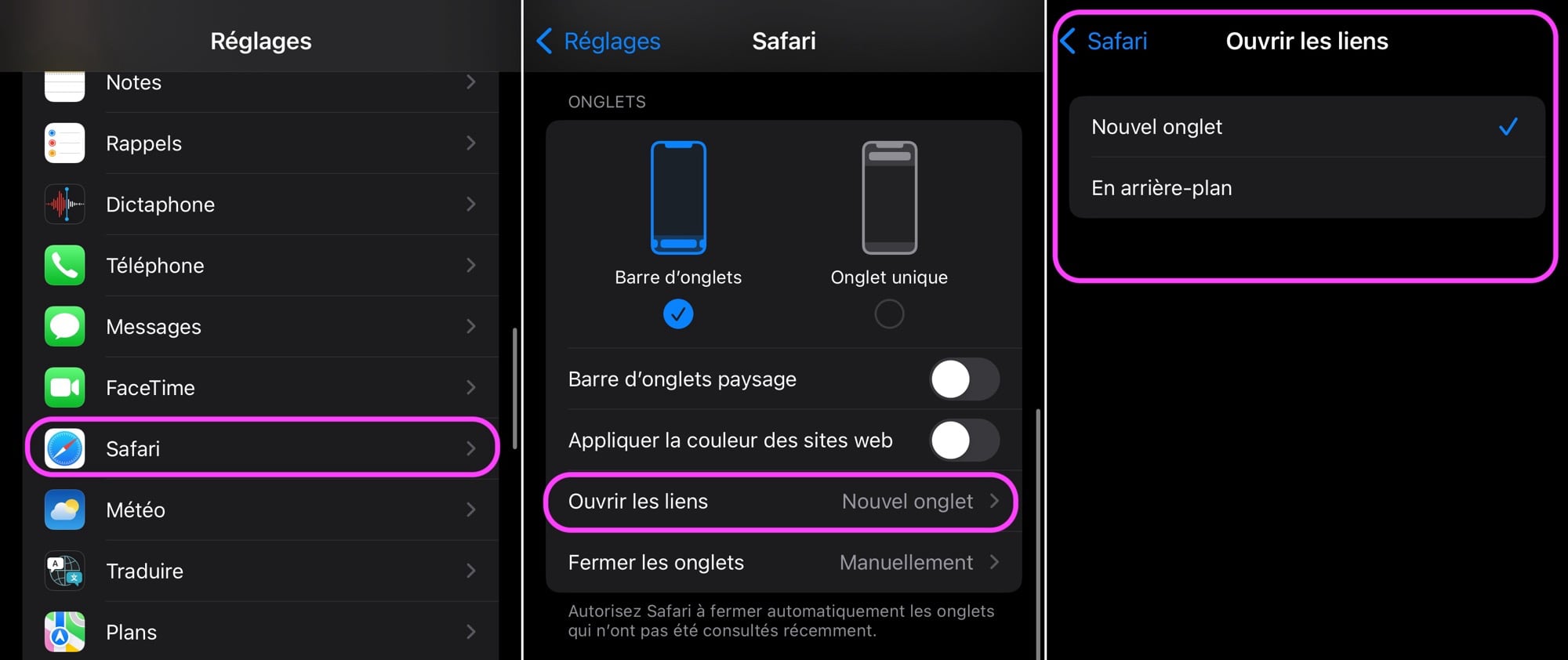 Astuce Safari astuce nouvel onglet