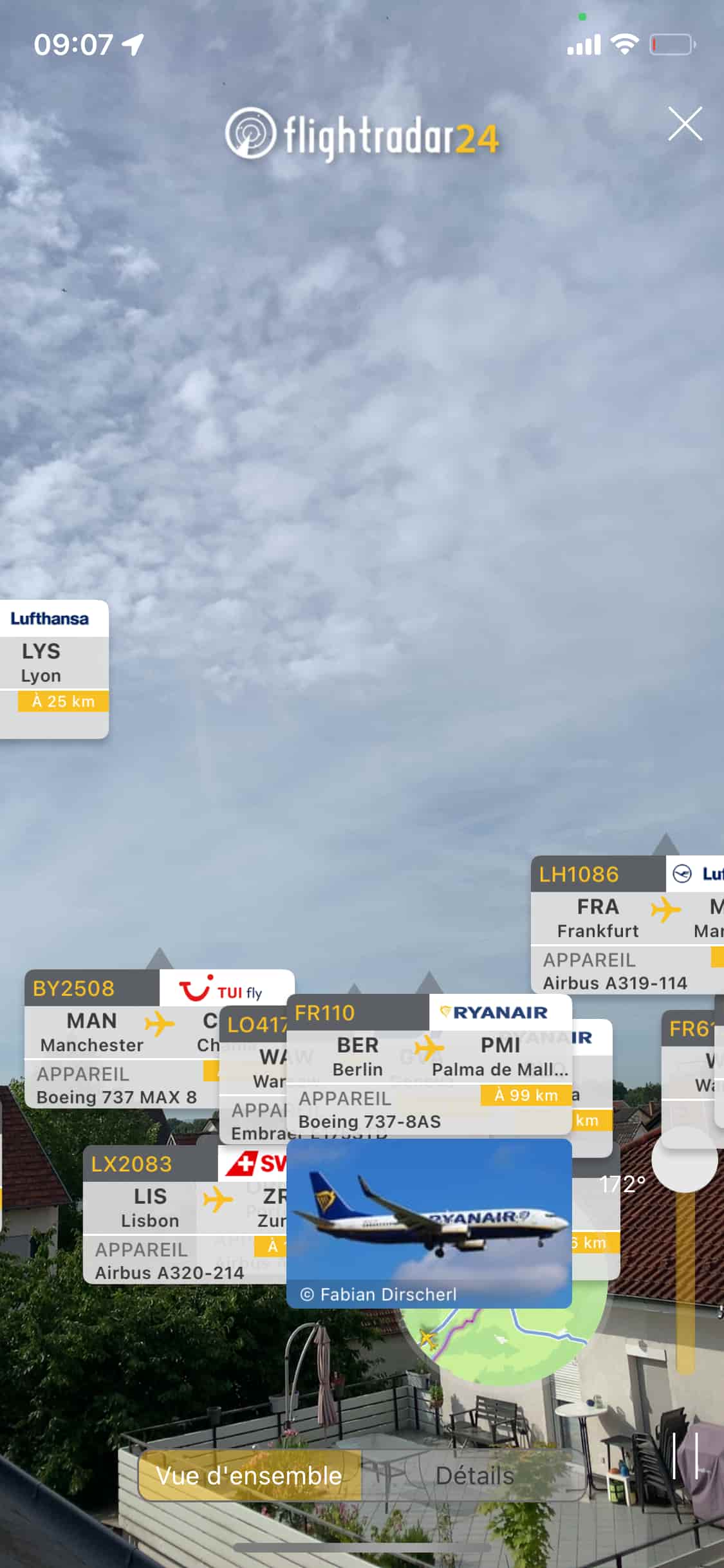 Flightradar 24 réalité augmentée