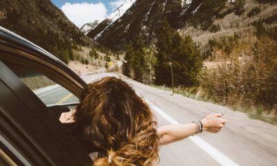 Route voiture montagnes