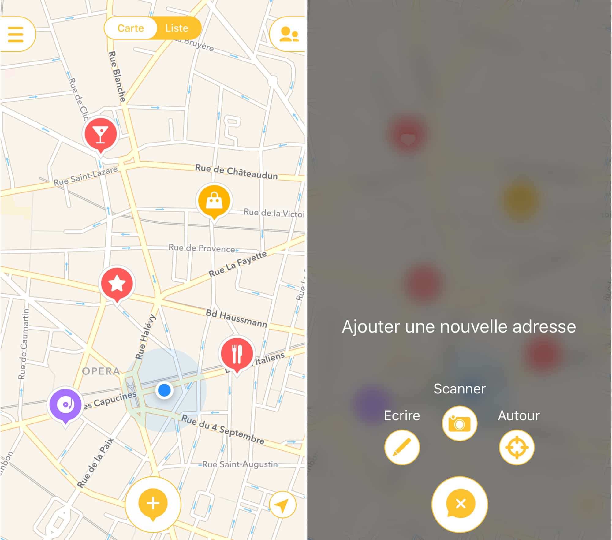 Mapstr Nouvelle adresse