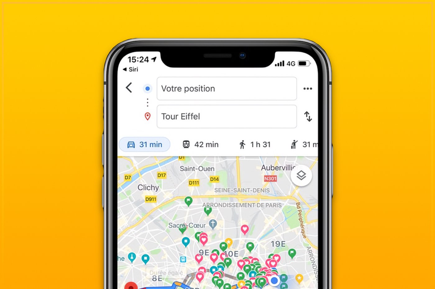 Google Maps sur iOS