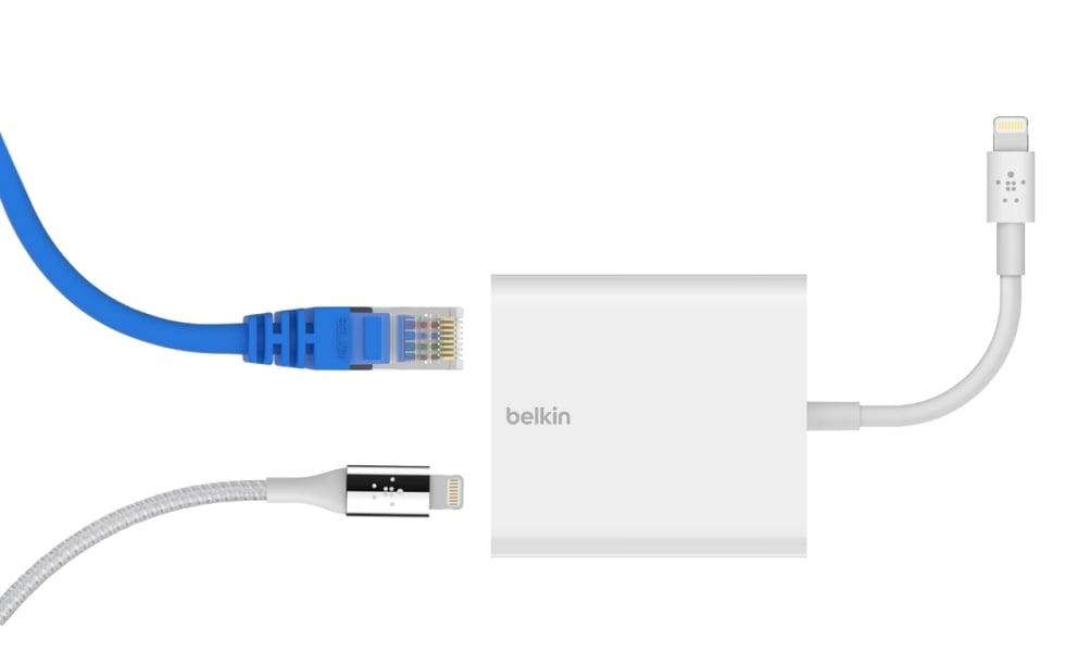 Belkin sort un adaptateur Lightning / réseau Ethernet pour iPhone et iPad