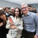 Tim Cook en Apple Store