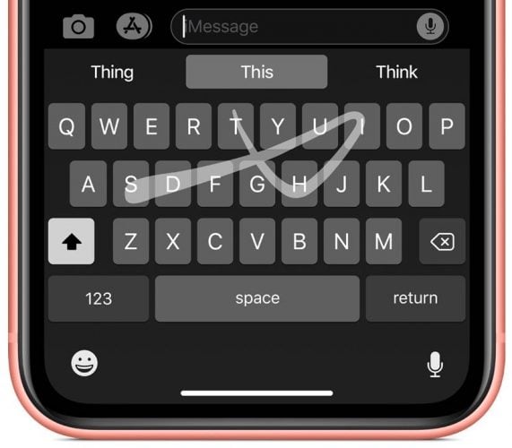 iPhone X : l'espace vide sous le clavier virtuel est-il vraiment une  aberration ?