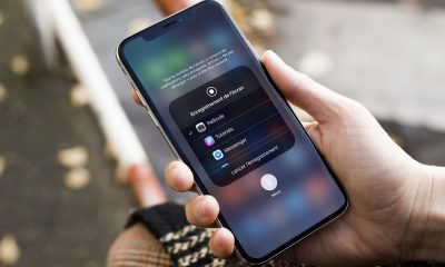 Écran de capture vidéo sur iPhone avant lancement de l'enregistrement