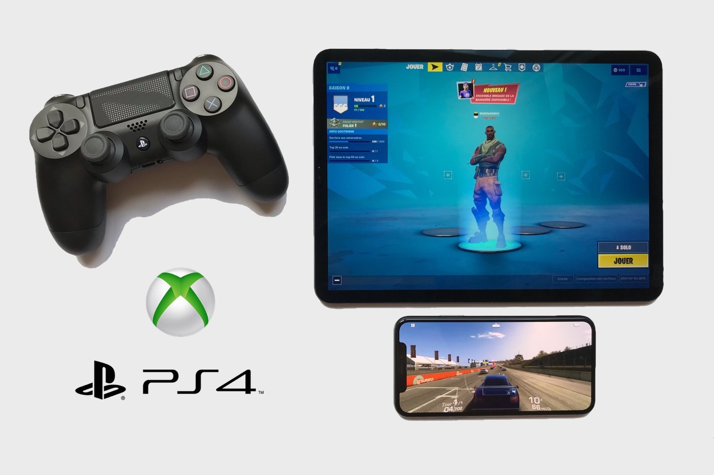 Manette PS4 et Xbox avec iPad et iPhone sous iOS 13