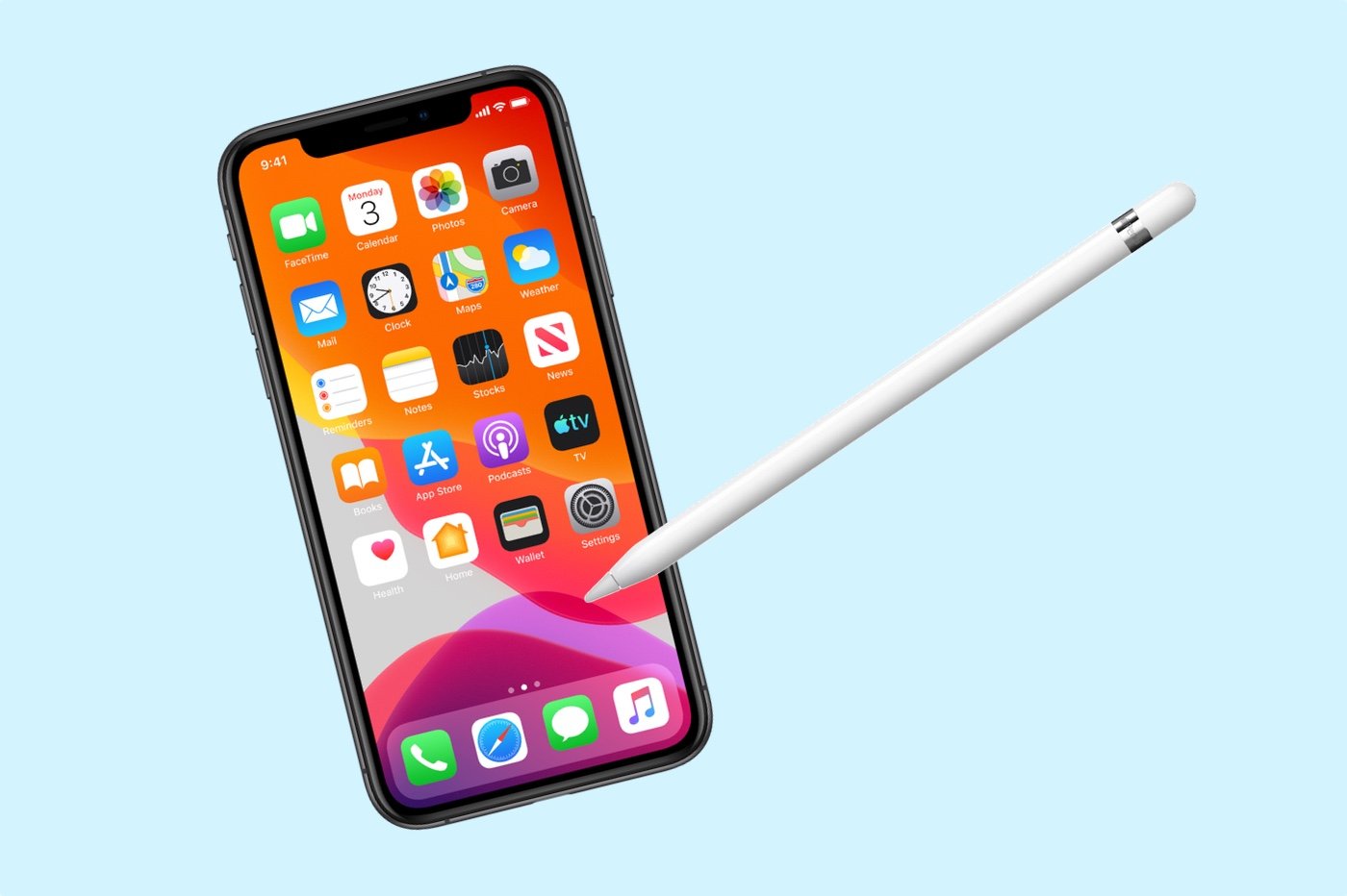 Apple Pencil sur iPhone