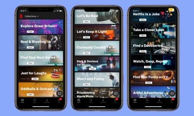 Netflix Collections sur app iPhone