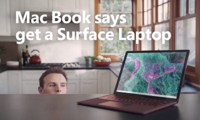 Pub Microsoft sur le Surface Laptop 2