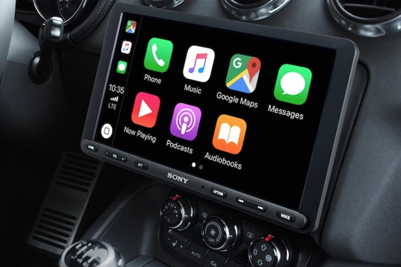 Sony présente un écran GPS multimédia pour voiture, permettant d'intégrer  CarPlay