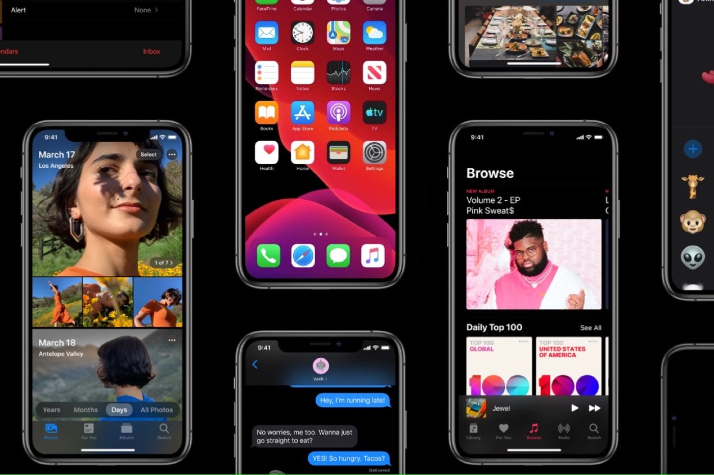 Nouveautés iOS 13, site Apple