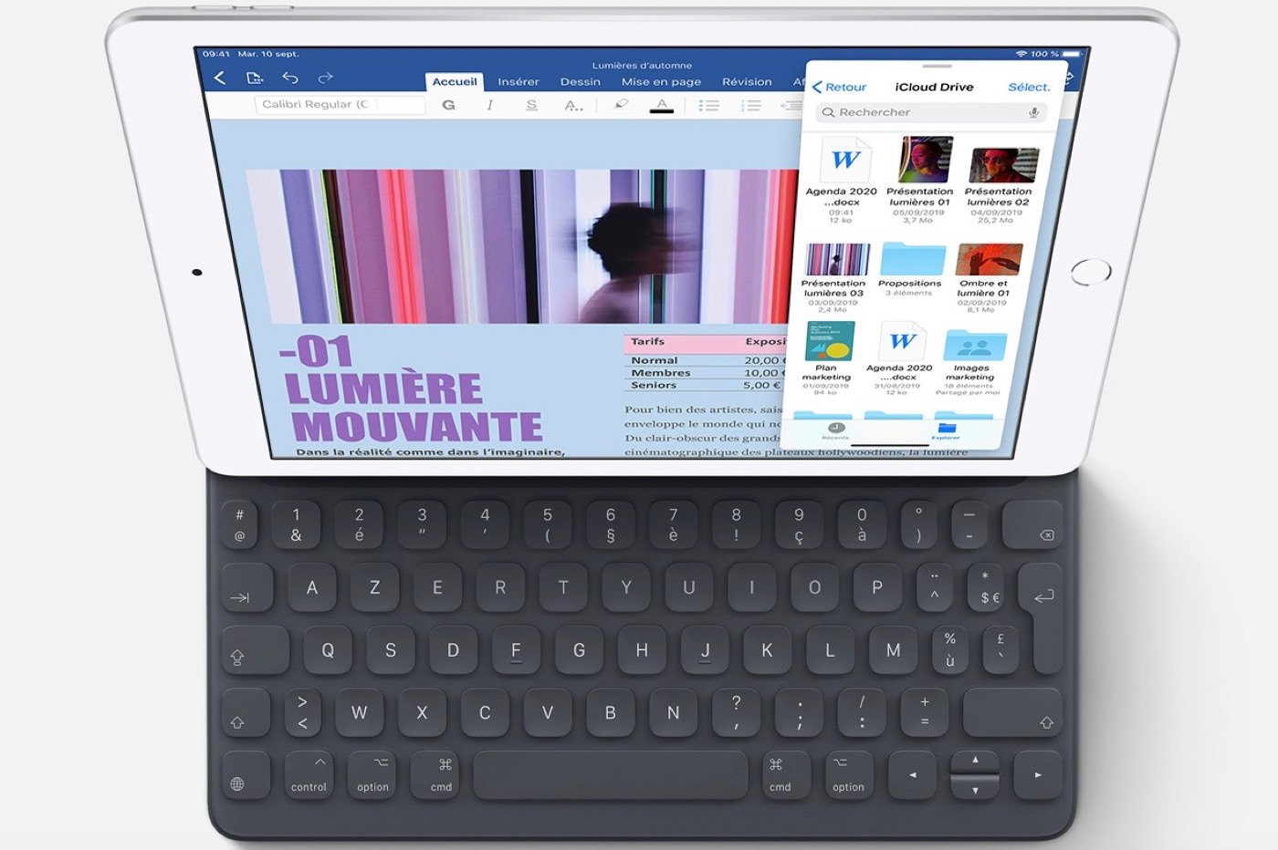 Apple iPad 10,2 pouces et clavier