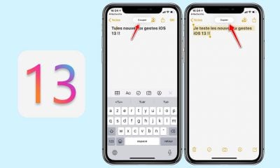 Nouveaux gestes iOS 13
