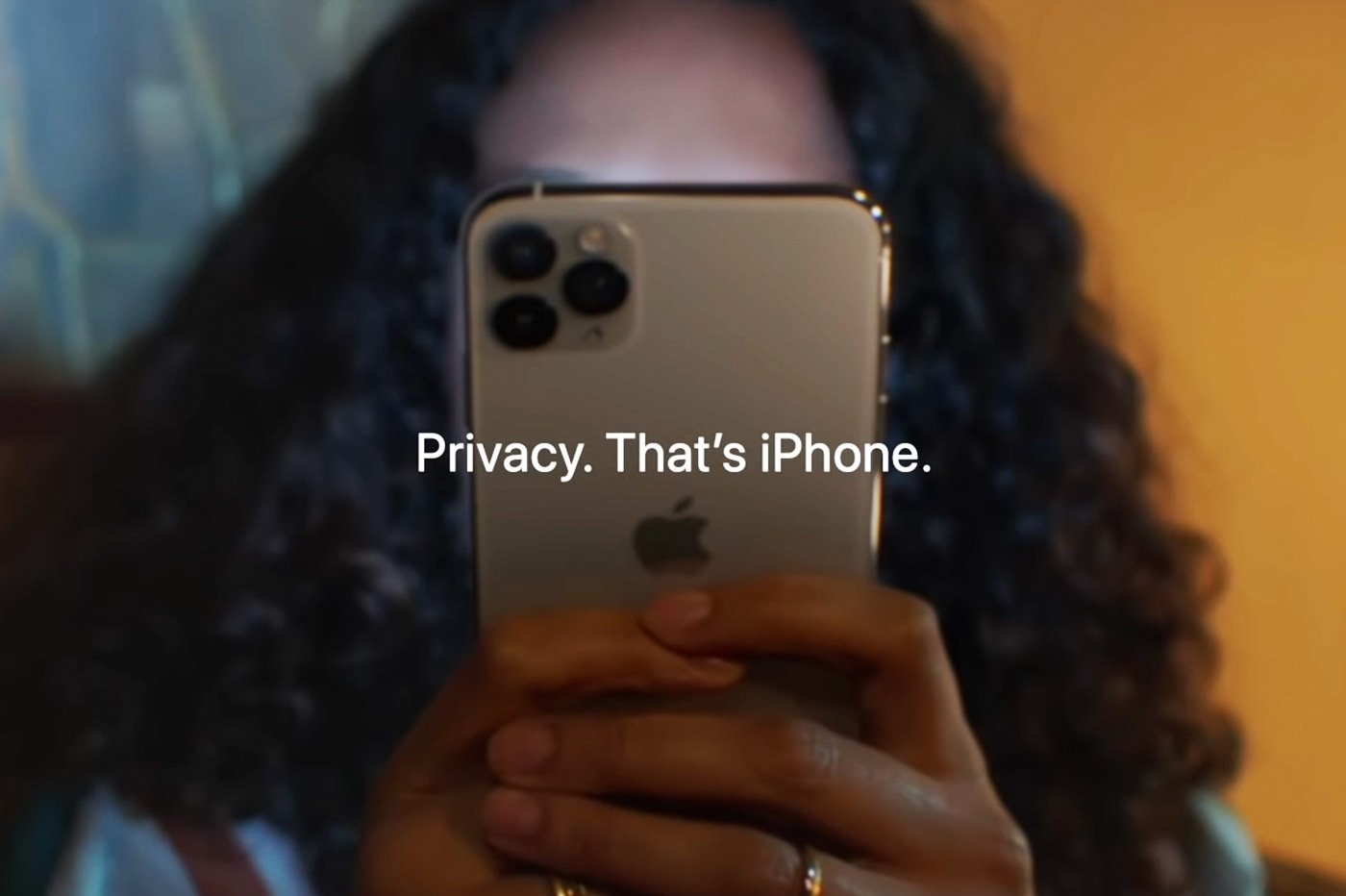 iPhone pub Apple vie privée