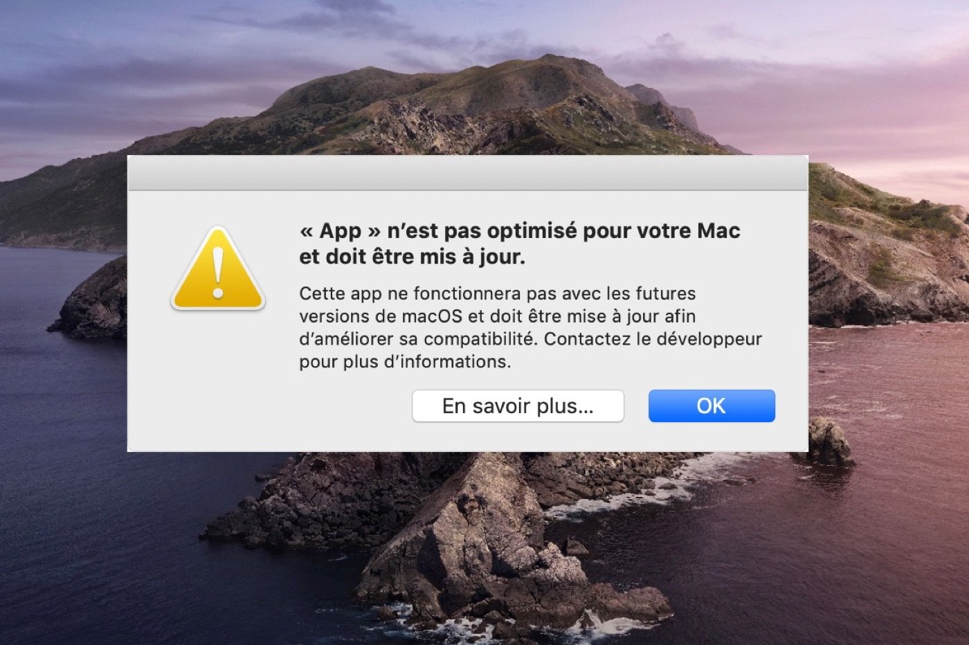 Avant màj vers macOS Catalina : comment savoir quels logiciels