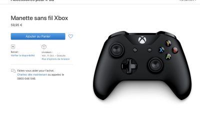 Manette Xbox sur Apple Store