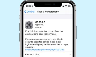 iOS 13.2.3 est dispo
