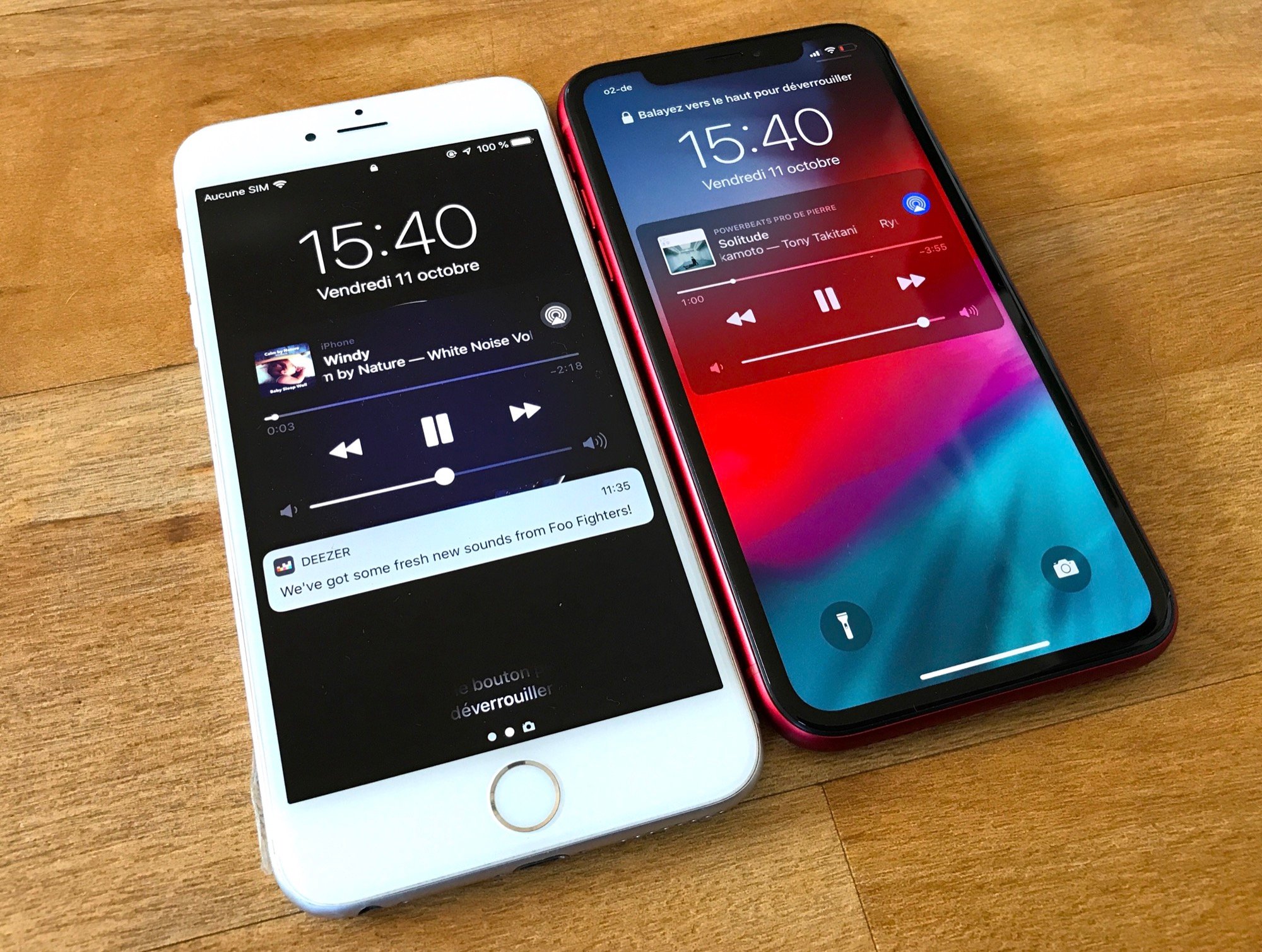 Comparatif taille iPhone XR et 6 Plus