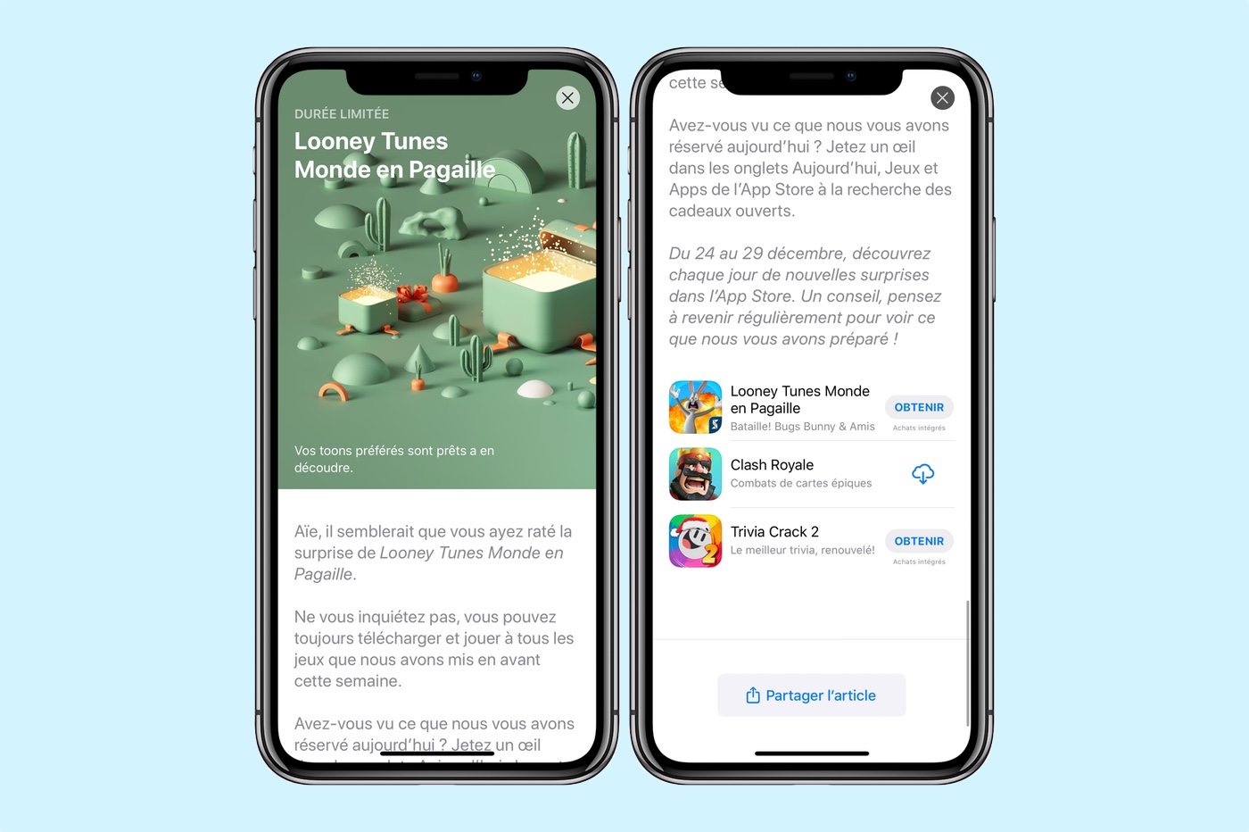 App Store : cadeaux Apple 2019
