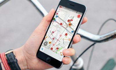 iPhone Waze vélo