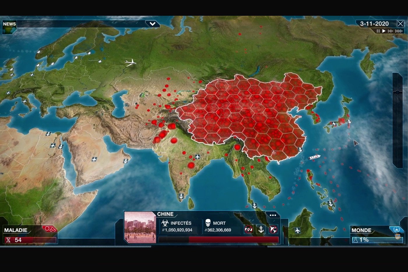 Jeu iOS Plague Inc.